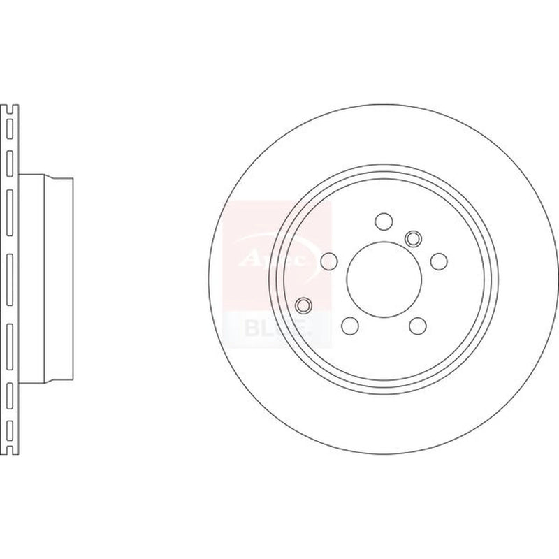Apec 2 x Vented Rear Brake Discs SDK6695