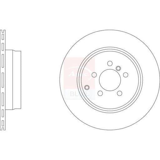 Apec 2 x Vented Rear Brake Discs SDK6695