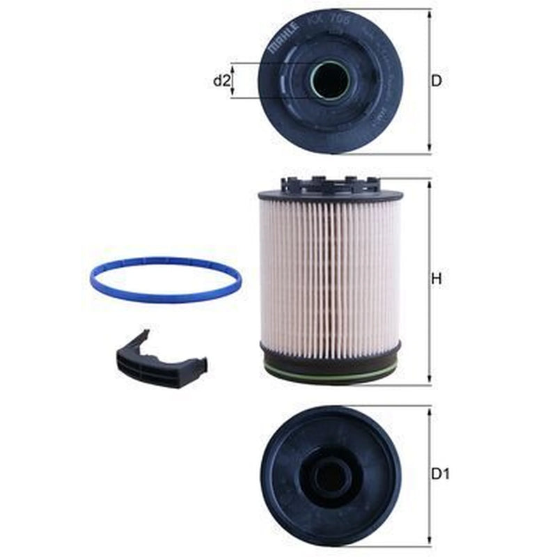 Mahle Fuel Filter Element KX 705D