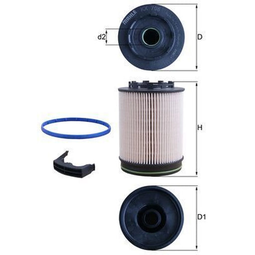Mahle Fuel Filter Element KX 705D