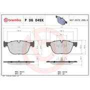 Brembo 4 x Front Brake Pad Set P06049X