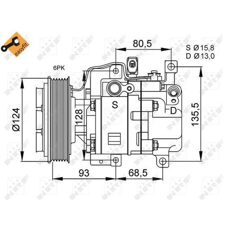 NRF Air Conditioning Compressor 32408