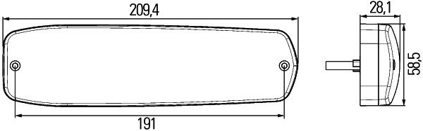 Hella 2SD 343 910-017 Tail Light Assembly