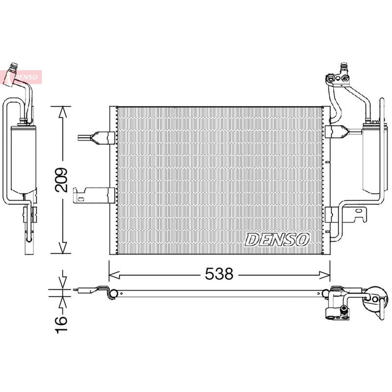 Denso Air Conditioning Condenser DCN20026