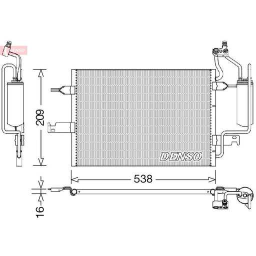 Denso Air Conditioning Condenser DCN20026