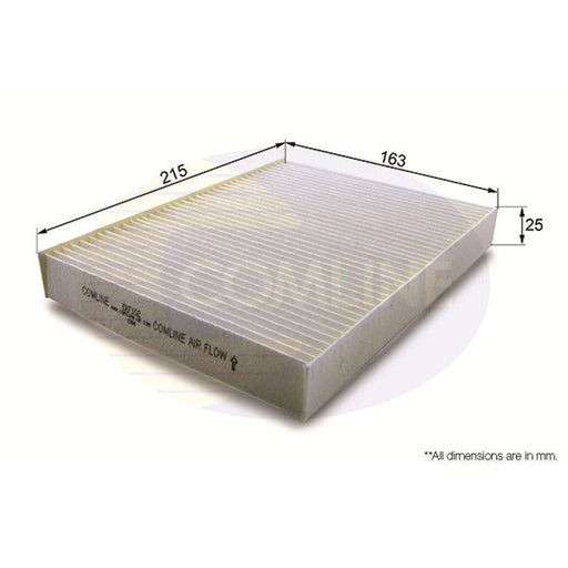 Comline Cabin Air Filter (Pollen Filter) EKF102