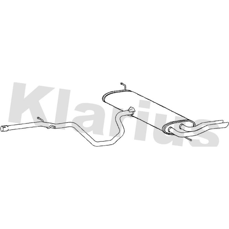 Klarius Box With Tail Pipe Rear SE176L