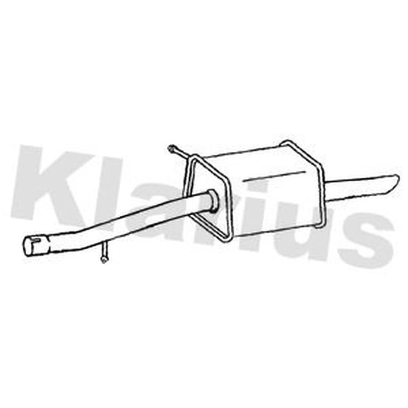 Klarius Box With Tail Pipe Rear PG527X