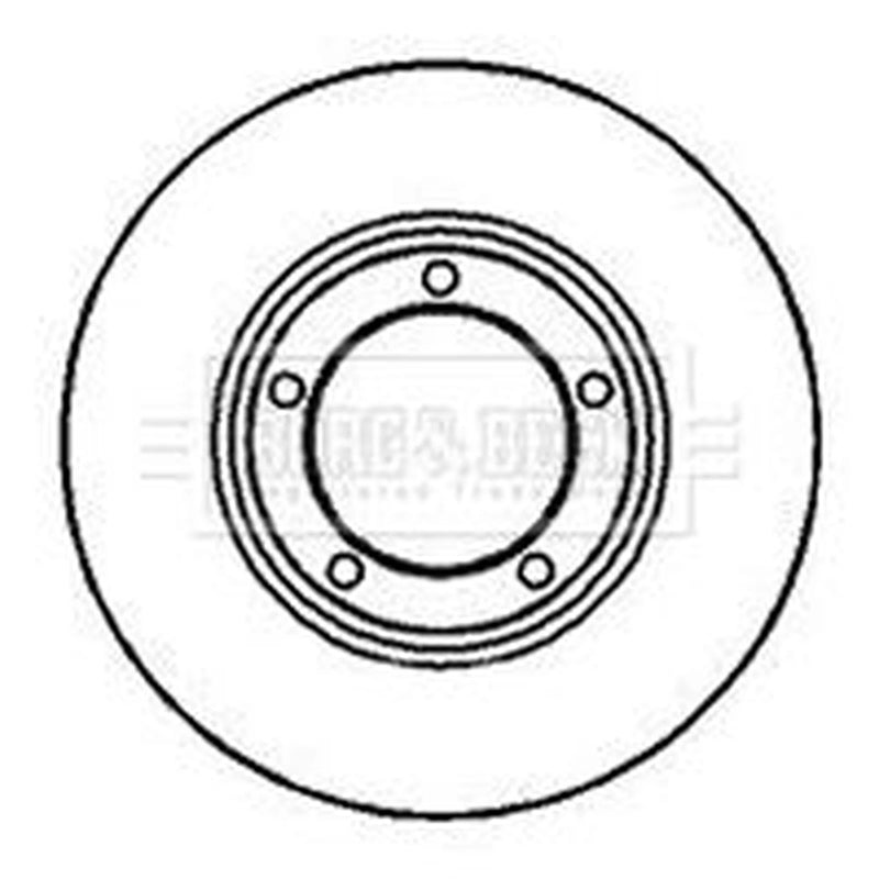 Borg & Beck 2 x Vented Front Brake Discs BBD4161