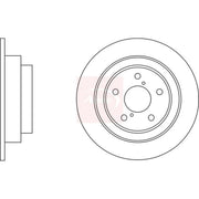 Apec 2 x Solid Rear Brake Discs DSK550