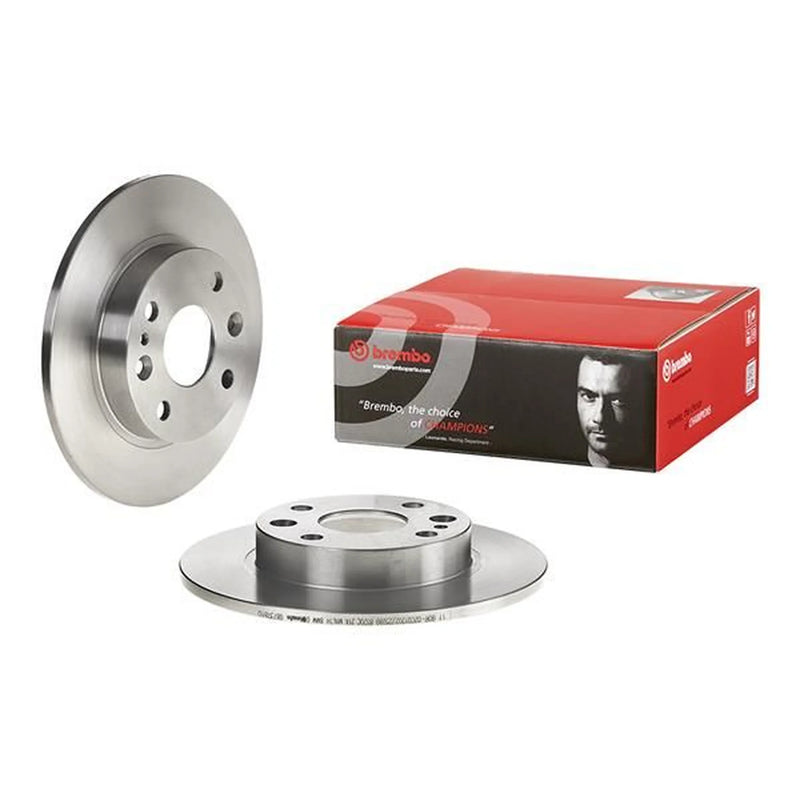 Brembo 2 x Solid Rear Brake Discs 08.7378.10