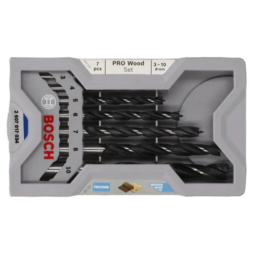 Bosch Powertool Accessories Professional Robust Line Brad Point Drill Bit Set, 7