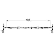 Bosch Handbrake Cable Centre 1 987 482 660