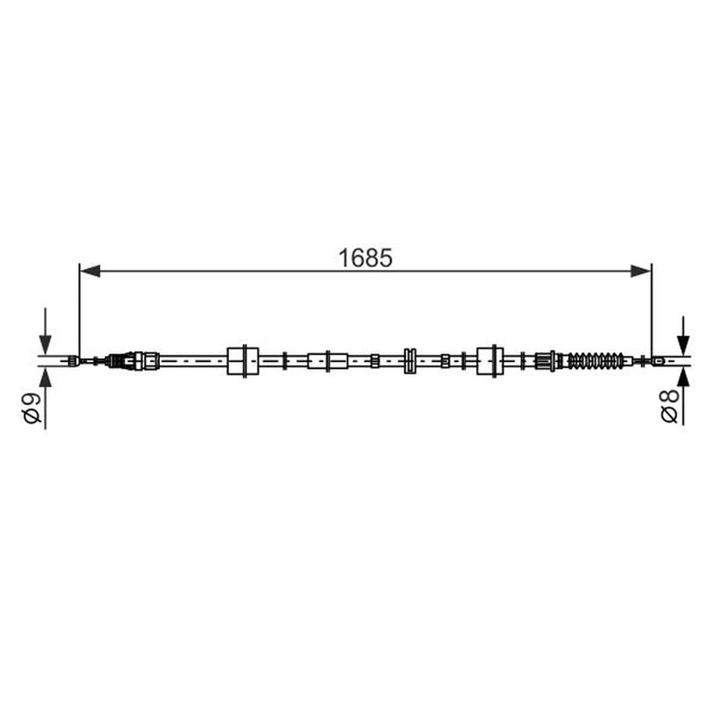 Bosch Handbrake Cable Centre 1 987 482 660