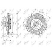 NRF Radiator Fan Clutch 49673