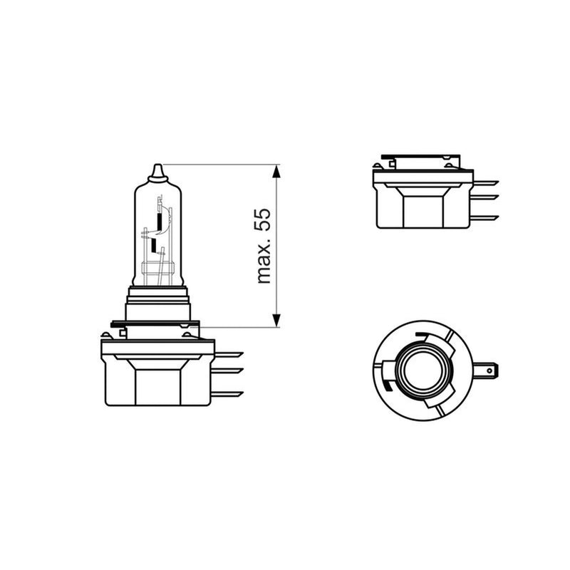 Bosch Pure/Lt 12V 15/55W H15 1 987 302 088