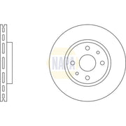 NAPA 2 x Vented Front Brake Discs NBD5370
