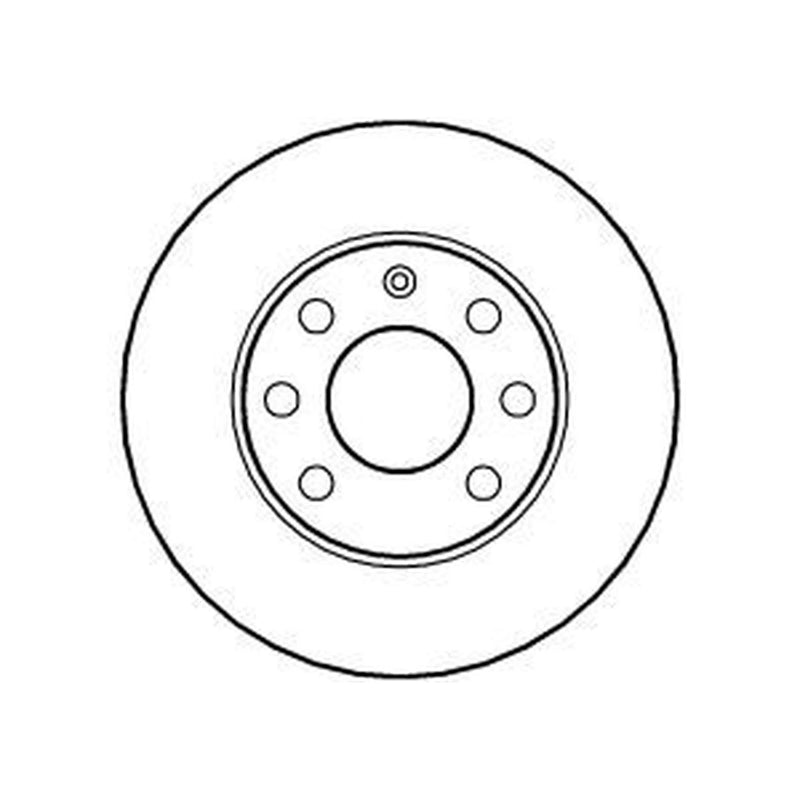 Abtex 2 x Solid Front Brake Discs BD073S