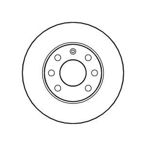 Abtex 2 x Solid Front Brake Discs BD073S