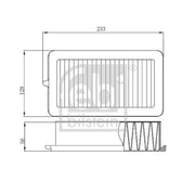 Febi Engine Air Filter 174597
