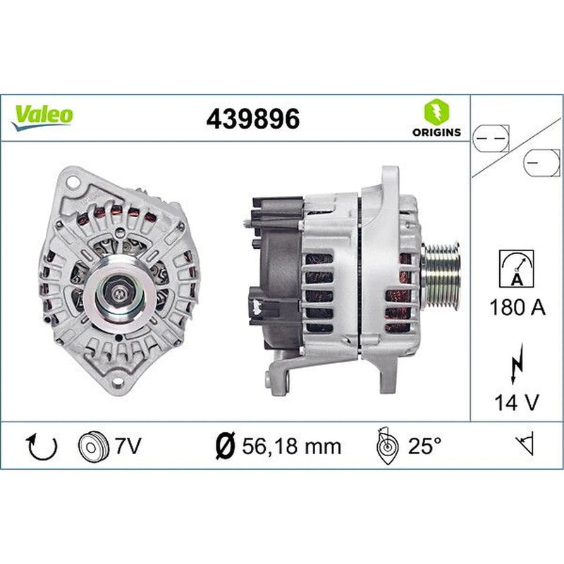 Valeo Car Alternator 12V 439896