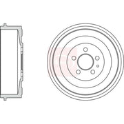Apec Brake Drum Assembly Rear DRM9710