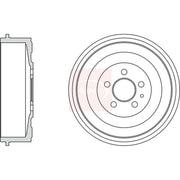 Apec Brake Drum Assembly Rear DRM9710