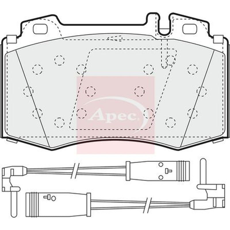Apec Front Brake Pad Set PAD1535