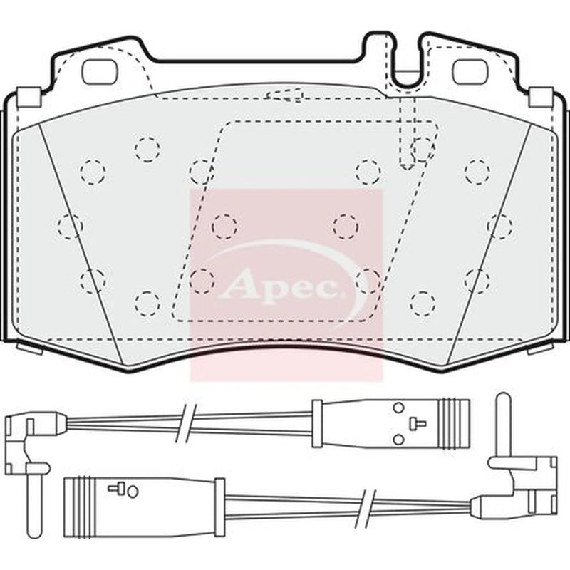 Apec Front Brake Pad Set PAD1535