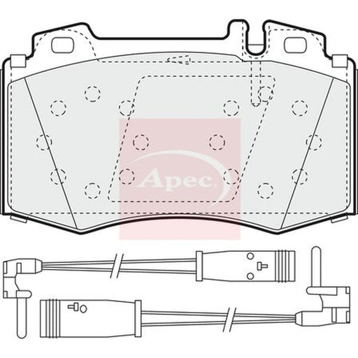 Apec Front Brake Pad Set PAD1535