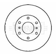 Borg & Beck 2 x Vented Front Brake Discs BBD4357