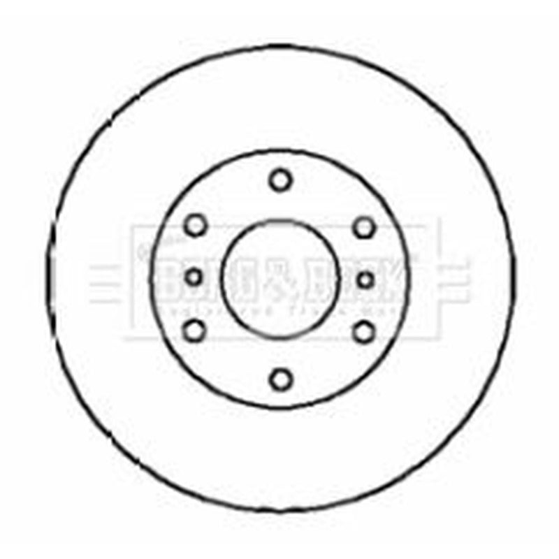Borg & Beck 2 x Vented Front Brake Discs BBD4357