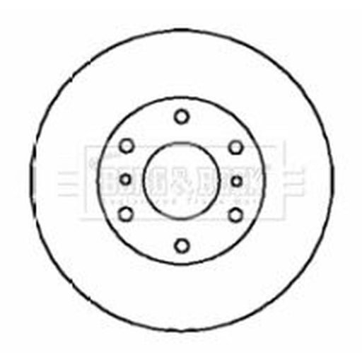 Borg & Beck 2 x Vented Front Brake Discs BBD4357
