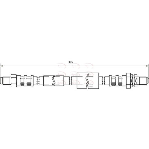 Apec Brake Hydraulic Hose Line Rear HOS3675