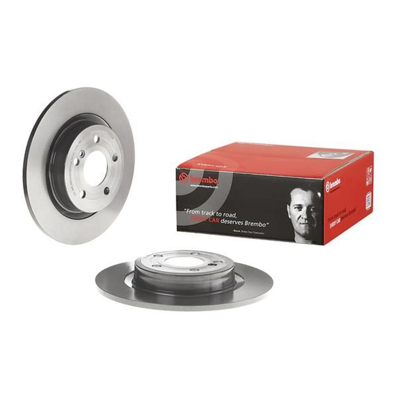 Brembo 2 x Solid Rear Brake Discs 08.B741.41