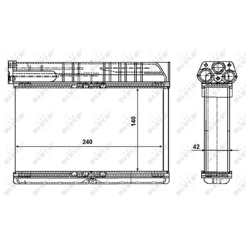 NRF Heater Matrix Core Heat Exchanger 54235