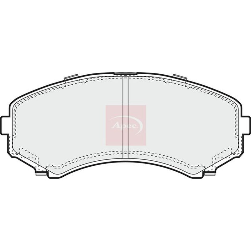 Apec Front Brake Pad Set PAD1244