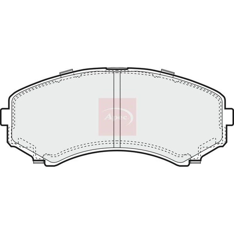 Apec Front Brake Pad Set PAD1244