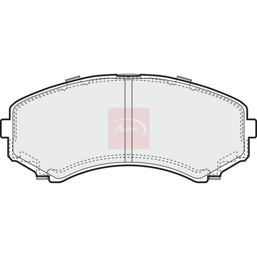 Apec Front Brake Pad Set PAD1244
