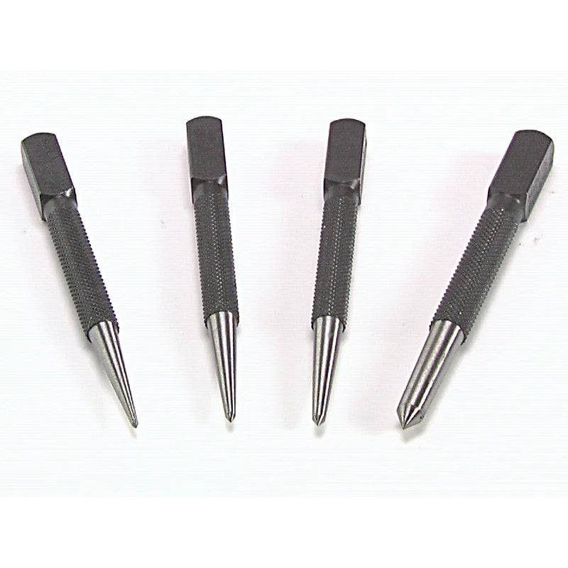 Priory 44-SC4 Centre Punch Set, 4 Piece - PRI44SC4