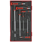 Teng Tools T-Handle Ball Point Hex Key Set AF 7 Pieces