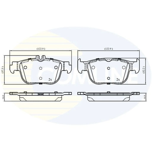 Comline 4 x Rear Brake Pad Set CBP02868