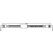 Juratek Brake Hydraulic Hose Line Rear Right JBH1106R