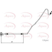 Apec Brake Hydraulic Hose Line Rear Right HOS4137