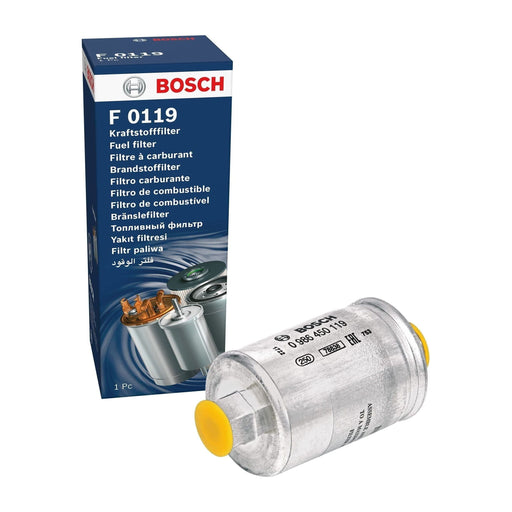 Genuine Bosch Car Fuel Filter F0119 Fits Rover Mini Cooper - 1.3 - 92-00 0986450 Bosch  - Town Parts