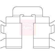Apec Brake Pad Accessory Fitting Kit Rear KIT1147