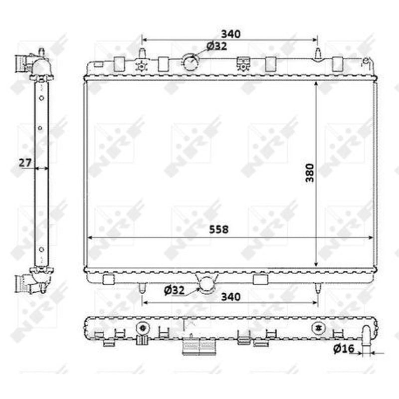 NRF Engine Radiator 58226
