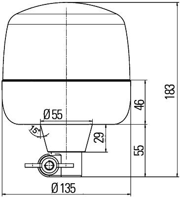 Hella 2RL 010 979-017 Rotating Beacon