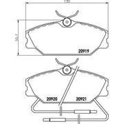 Mintex Front Brake Pad Set MDB1316