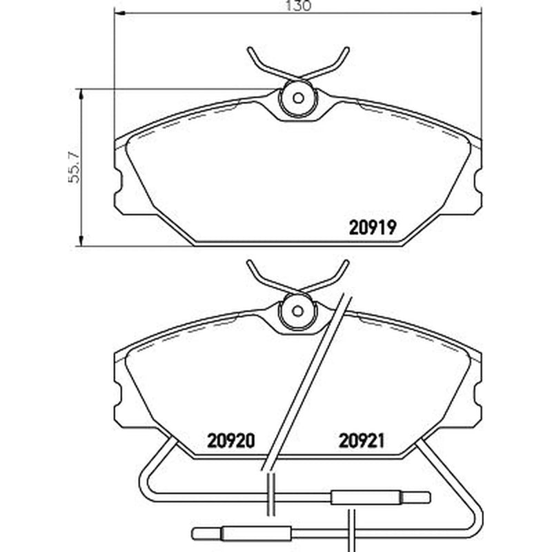 Mintex Front Brake Pad Set MDB1316